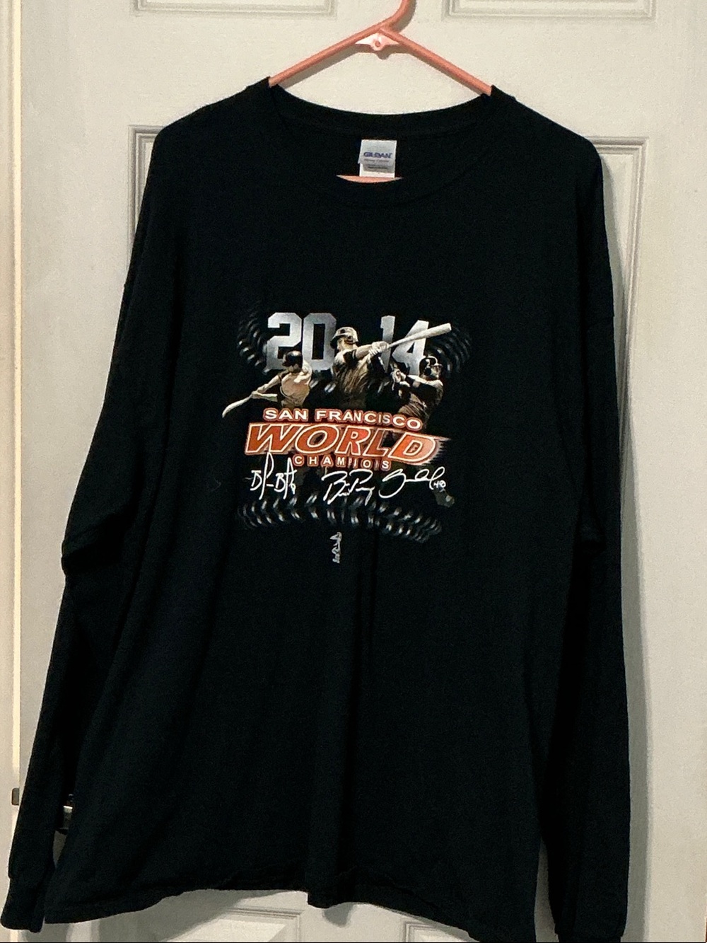 Gildan Black San Francisco World Champions 2014 Long Sleeve Tee